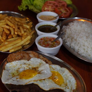 Prato executivo para 2 pessoas de gado ou frango no centro de Gramado